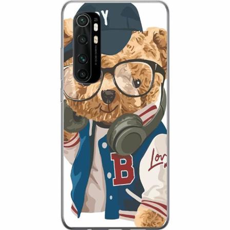 Xiaomi Mi Note 10 Lite Genomskinligt Skal Fashion Bear