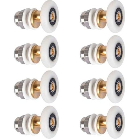 Dusjdør - Rullende hjul for dusjdørskyvedører