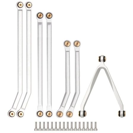 CNC Høy klaring chassis lenke stang sett for 1/24 fjernkontroll bil på Axial SCX24 AXI00005 oppgraderingsdeler, 3