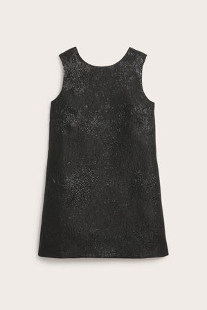 Kappahl | Brokadekjole med sløyfe Svart XS | Svart