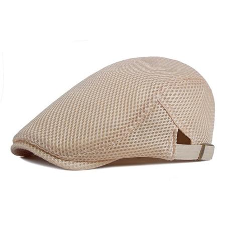 Barettihattu 2022 Summer Thin Hollow Hengittävä muodikas cap Beige 55-60cm