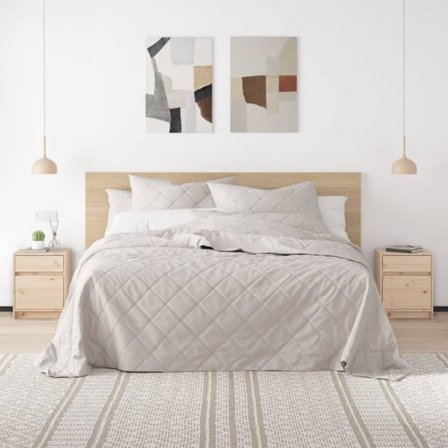 vidaXL Sängbord 2 st 40x31x50 cm massiv furu
