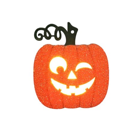 Halloween LED Trä Lysande Spöke Ansikte Pumpa Lampor