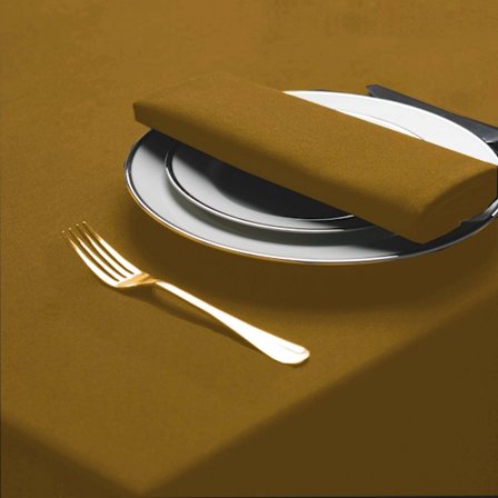 Belledorm Amalfi Rund Bordsduk One Size Guld