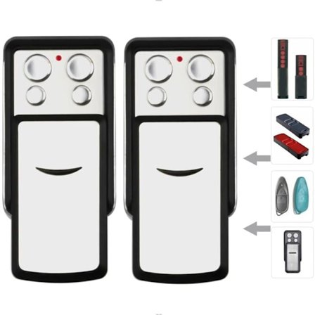 868MHz Garasjeportfjernkontroll med rullende kode - Kompatibel med Sommer 4020, 4026, TX03-868-4, 4031 (2-pakning)