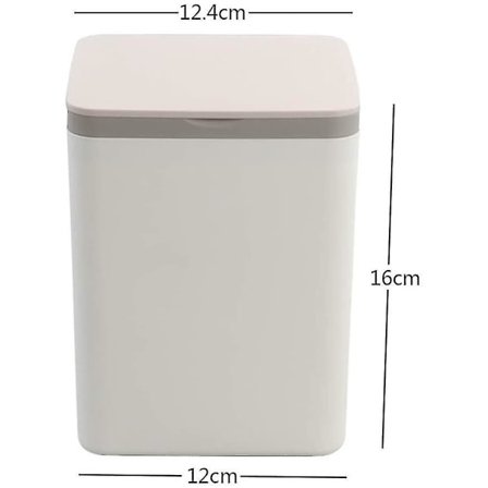 Mini Opbevaringskasse i Plastik med Låg 2 Liter Pink