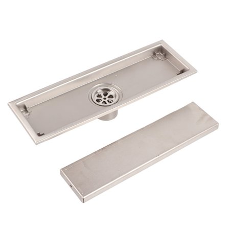 Lineært dusjavløp i rustfritt stål, rustfritt, ripebestandig, avtakbart, langt gulvavløp for bad