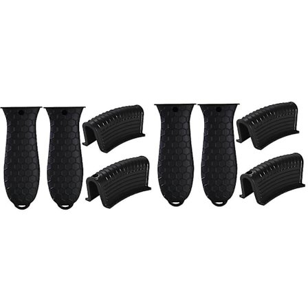 8-pakks Silikon Håndtak Holder Deksel Støpejern Stekepanne Håndtak Deksel Gryte Håndtak Holder Erme