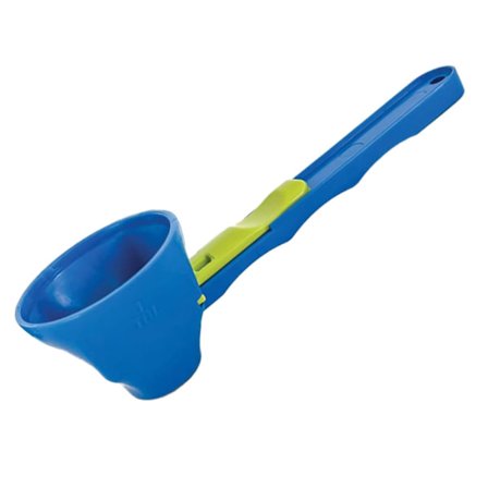 Funnel Scoop Gym | Måleskje med trakt | Kreativ dobbelvirkende protein-skje for kjøkkenet | Slide Funnel