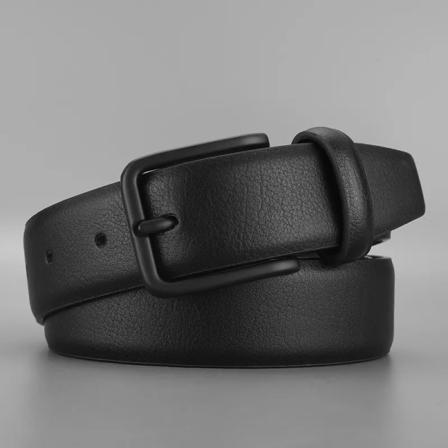 Man Svart Spänne Bälte Lyx Designer Pu Läderrem Herr Midjebälten För Jeans Midjeband Hög kvalitet Black