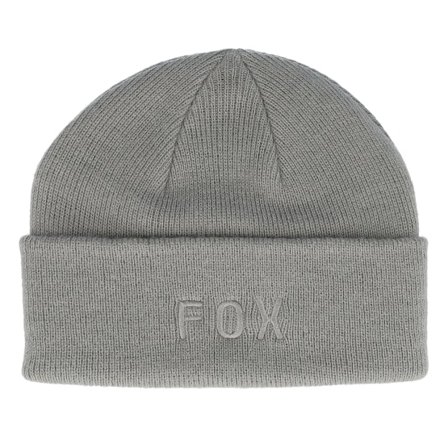 Fox - Grijs cuff Beanie - Wordmark Beanie Pewter Cuff @ Hatstore