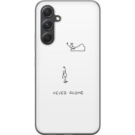 Samsung Galaxy S24 FE Gennemsigtig cover Aldrig Alene