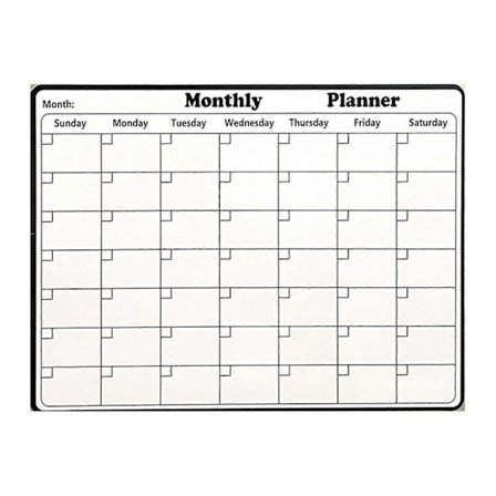 Køleskab Magnetisk Whiteboard Kalender Genanvendelig Månedlig Planlægger Køleskabsmagnet Hjemmekontor Ugentlig Planlægningstavle