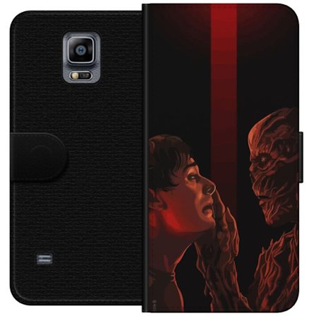 Kompatibel Tegnebogsetui til Samsung Samsung Galaxy Note 4 Mørk fantasyillustration, der viser mødet mellem menneske og monster med stærkt drama og