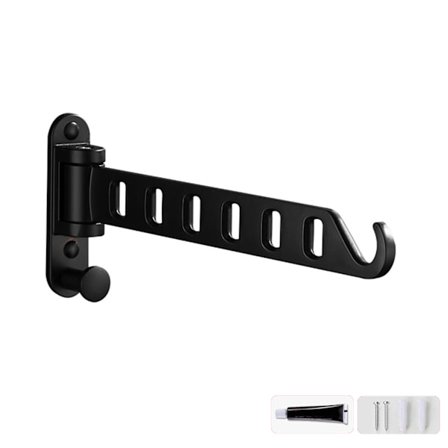 Veggmontert klesstativ Tørkestativ Foldbar klesstativ Metall Oppbevaringsstativ for hjem Sovesal Balkong Heavy Duty Henger