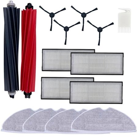 Pakke med tilbehør til Roborock S8/Roborock S8 Plus - Filter/Moppe/Sidebørste/Udtrækningsrulle Phonillico