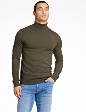 Lindbergh Ecovero L/S Roll Neck Knit - L