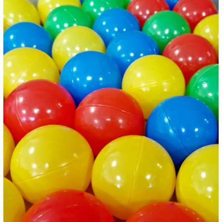 Bløde plastikbolde – Knusesikre, ingen skarpe kanter, giftfri, ftalat- og BPA-fri – Til tumleboldbad, badekar, 100 bolde, 4 farver