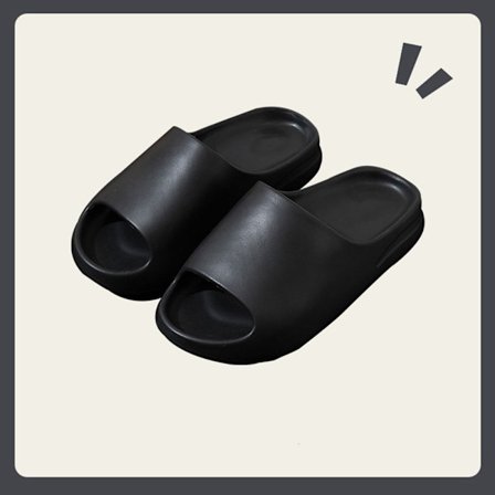 Hemtofflor Tjock Plattform Badrum Cloud Tofflor SVART