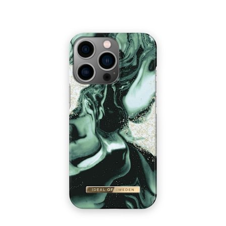 Printed Case iPhone 13 Pro Golden Olive Marble