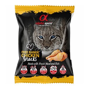 Alpha Spirit, Fresh Free Range Chicken Snack, Kat, 50 g