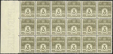Danmark - 18-blok AFA 44 - Postfrisk