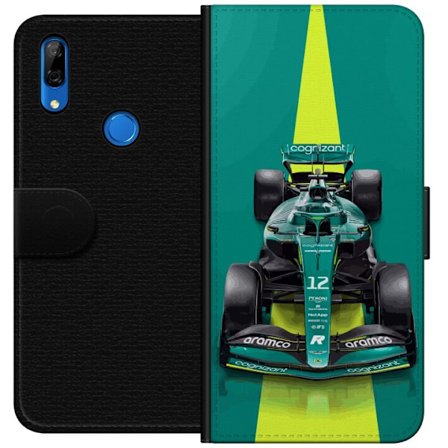 Kompatibel Tegnebogsetui til Huawei Huawei P Smart Z Aston Martin Formel 1 bil i grønt racerkoncept med moderne studiostemning