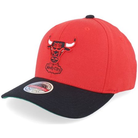 Mitchell & Ness - NBA Röd adjustable Keps - Chicago Bulls Wool 2 Tone Stretch hwc Red/Black Adjustable @ Hatstore