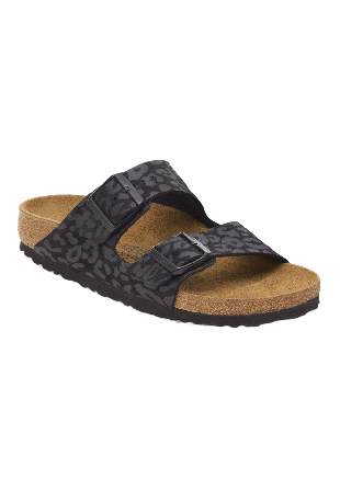 Birkenstock Arizona SYN Leo Black Sandaler Dam Svart 37