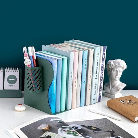 (Grønn)Bokstøtte Magasin Oppbevaringsholder Bokstativ Stativ Penn ,ZQKLA