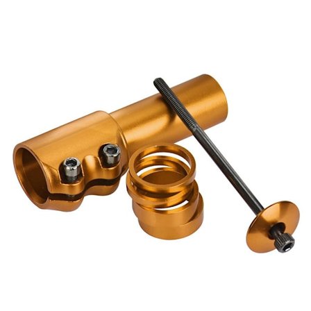 Cykelgaffelstammeforlænger Styr Forhøjer Stang GULD 12CM 12CM