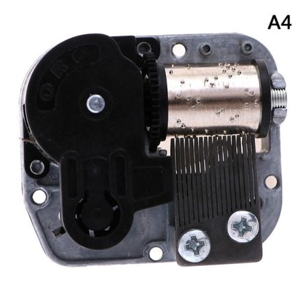 Mekanisk DIY spilledåse Sankyo musikalsk bevegelse + skruer + Svart A4: Spirited Away Svart/NC/