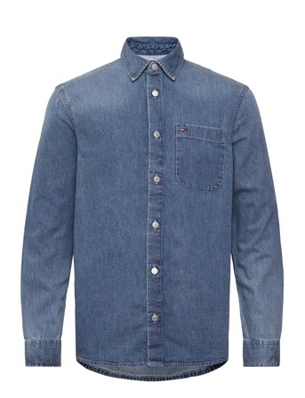 Ls Regular Denim Shirt Blue Tommy Jeans
