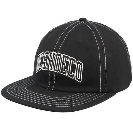 DC - Zwart snapback Cap - Varsity Cap Black Strapback @ Hatstore