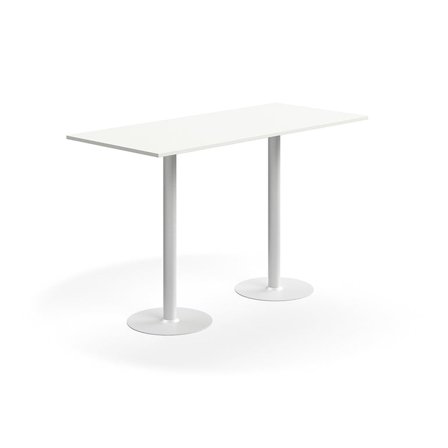 Barbord ALVA, 1800x800x1100 mm, högtryckslaminat, vit