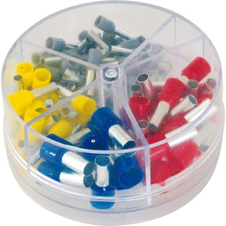 Piao 100 stk. Krympehylser Klemmekobling For Trådhylser Terminal Linjekobling Sett Med Hylser Med Etui