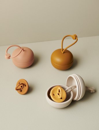 Liewood Philip Pacifier Box - Cream - ONE SIZE