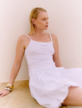 Copenhagen Muse Cmshirley-Skirt - White - XL