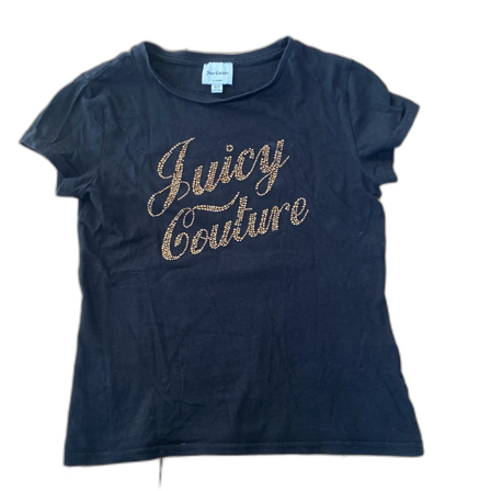 Svart Juicy Couture t-shirt med guldtext
