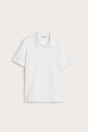 Kappahl | Bluza z krótkimi rękawami, o wyraźnej strukturze | Offwhite