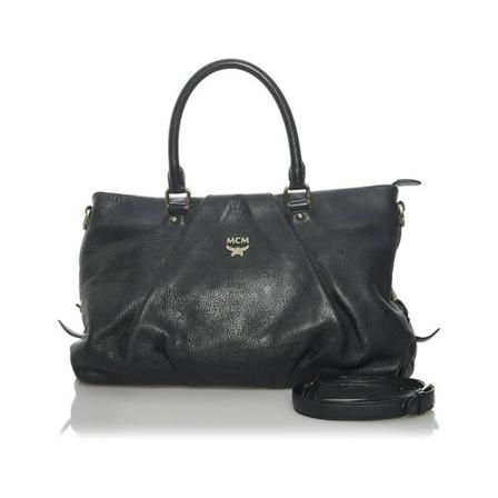 MCM Pre-owned, Handbags Zwart, Dames, Maat:ONE Size,leer