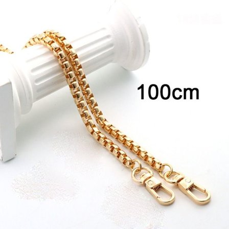 Metal Bag Kedjor Enkel Axelrem GULD 100CM GULD 100CM