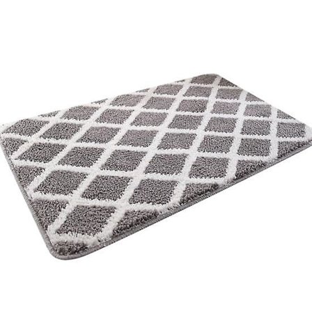 Rektangulær Sklisikker Baderomsmatte Soveromsdør Gulvteppe Teppe