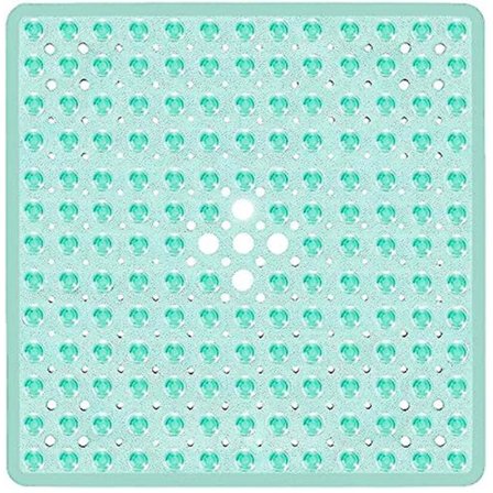 Firkantede Brusematte Antislip Badematte Anti-Muld Badematte Med Sugeskåle Sikkerhed Badeværelsesmatte Rubb