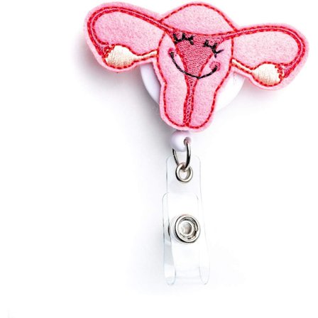 Uterus Sykepleier Tilbaketrekkbar Merkesholder - Sykepleie Navneskilt Holder - Filt Merkesholder for Sykepleiere, Studenter og Leger