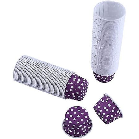 Pakke med 100 Papirbageforme, Mini Kager, De Cupcakes Cupcake Konturguider Muffins Kopperposer, Papir Cupcakeforme Farve