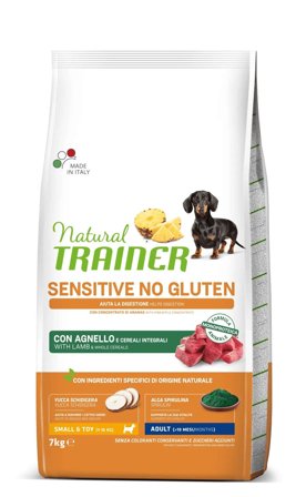 Natural Trainer Sensitive Senza Glutine Crocchette Agnello Per