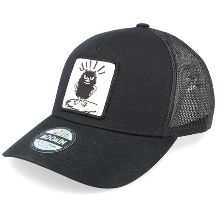 Moomin - Sort trucker Kasket - Stinky Black A-frame Trucker @ Hatstore