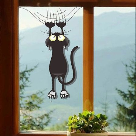 Katt Klös och Klättra Bilklistermärken Dekaler Roliga Söta Bildörr Stötfångare Bil Styling Penna Personlighet Väggdekaler Vardagsrum Sovrum Soffa 