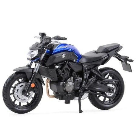 Maisto 1:18 2018 Yamaha Mt07 Staattinen painevalettu ajoneuvokeräilyharrastusmoottoripyörämallilelut